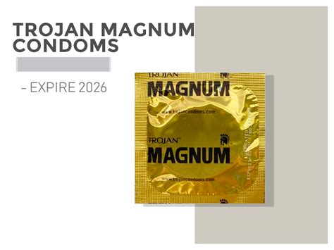 Trojan Condoms Expiration Date 2026